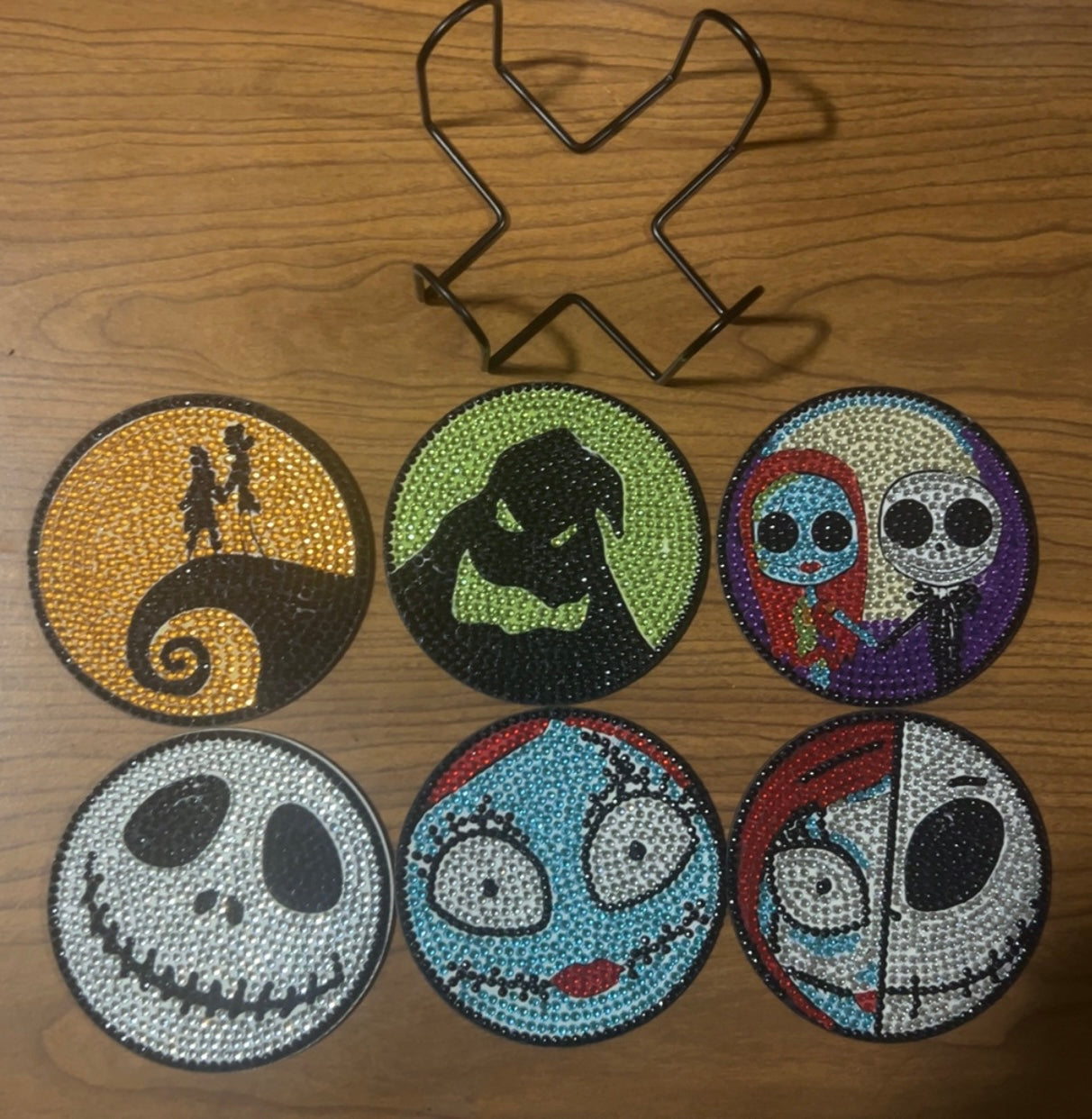 Halloween (Jack& Sally) Drink Coaster Set